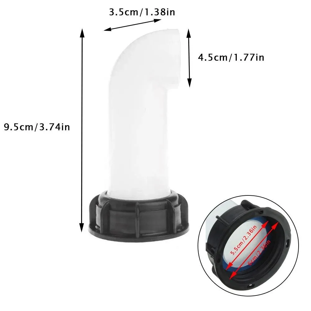 Extension Drain Hose IBC Tank Adapter Threaded Water Connector Nozzle Tap Cap Valve Fitting For Home Garden