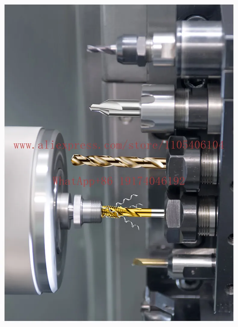 Screw Tap Steel Wire Braces Cobalt Titanium Plated Thread Repair Tool cutting-edge