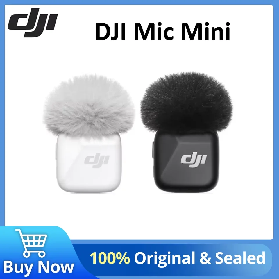 DJI Mic Mini Wireless Microphone 48-Hour Operation w/ Case Two