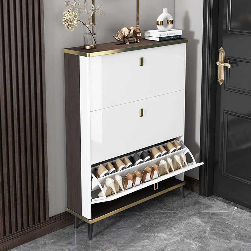 Organizer Auvents Shoes Storage Display Show Hallway Modern Shoe Cabinet Mobile Shelf Meubles Chaussures Salon Furniture