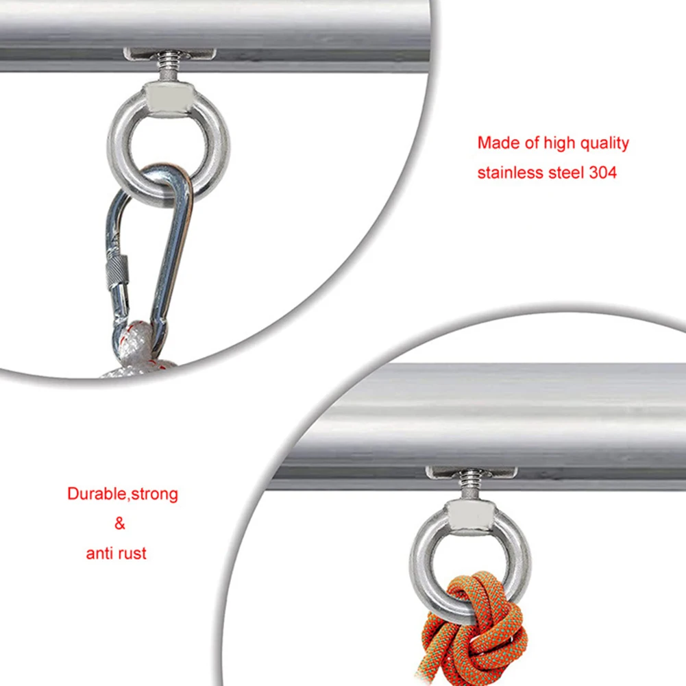 2PCS M4 Hebe Auge Mutter Verschluss M4 Front Zelt Stopper Track Mount Hebe Auge Muttern/Schraube für RV Caravan boot Camper Markise