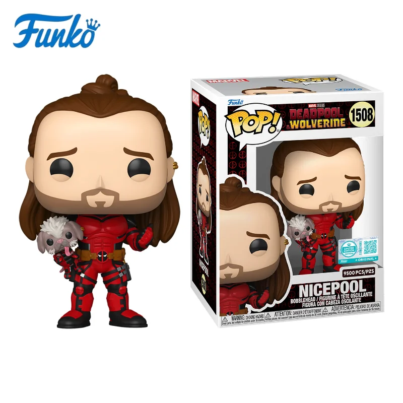 

Funko POP Marvel Deadpool & Wolverine: Nicepool Global Limited Edition - Peripheral Action Figure, Trendy Toy Ornament Doll Gift