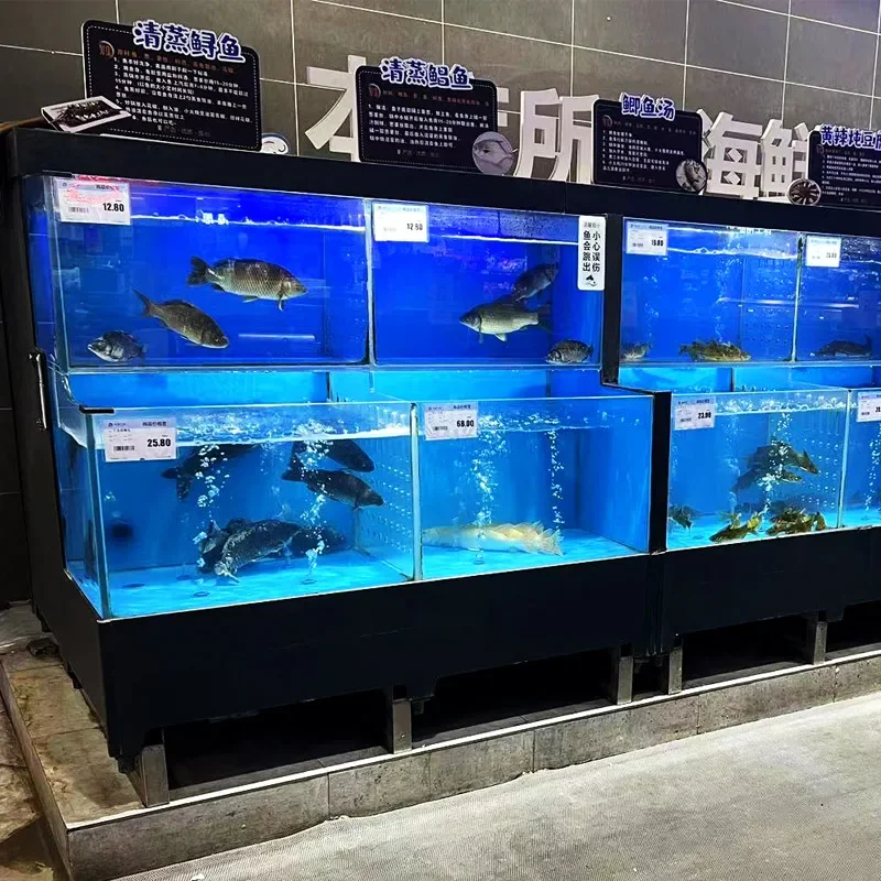 Seafood Fish Tank Commercial Seafood Shellfish Pool Supermarket Hotel Aquatic Fish Tank