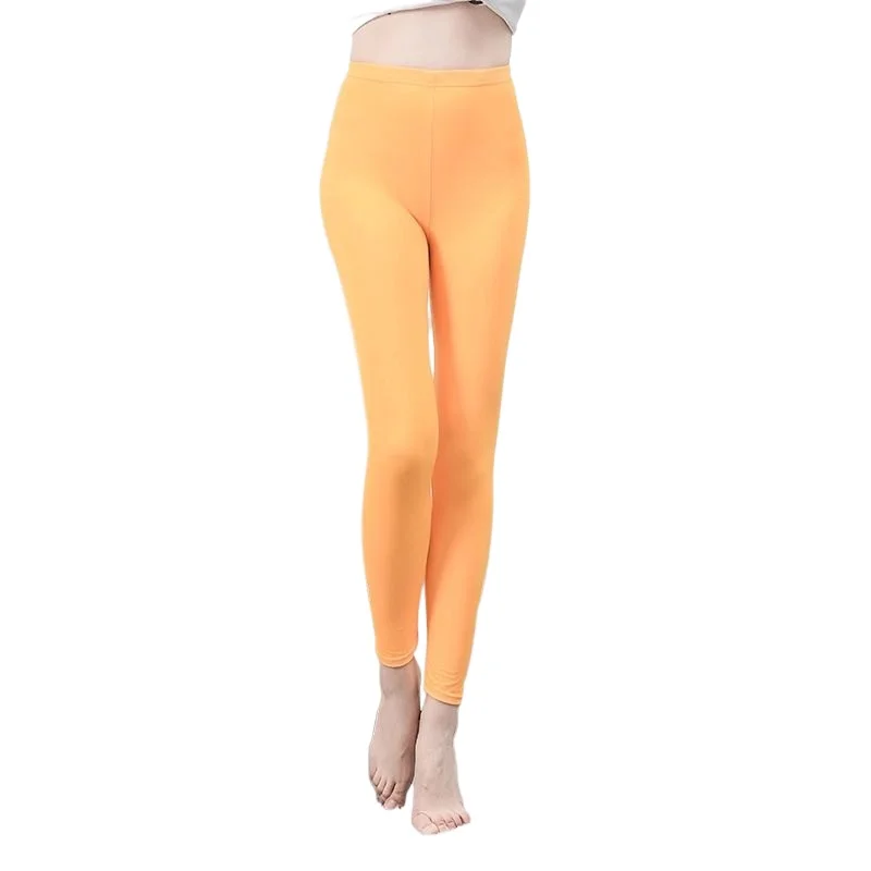 Leggins deportivos Fitness mujer Push Up medias mallas sólidas cintura alta suave Feamle Yuga pantalones pantalones de Color puro