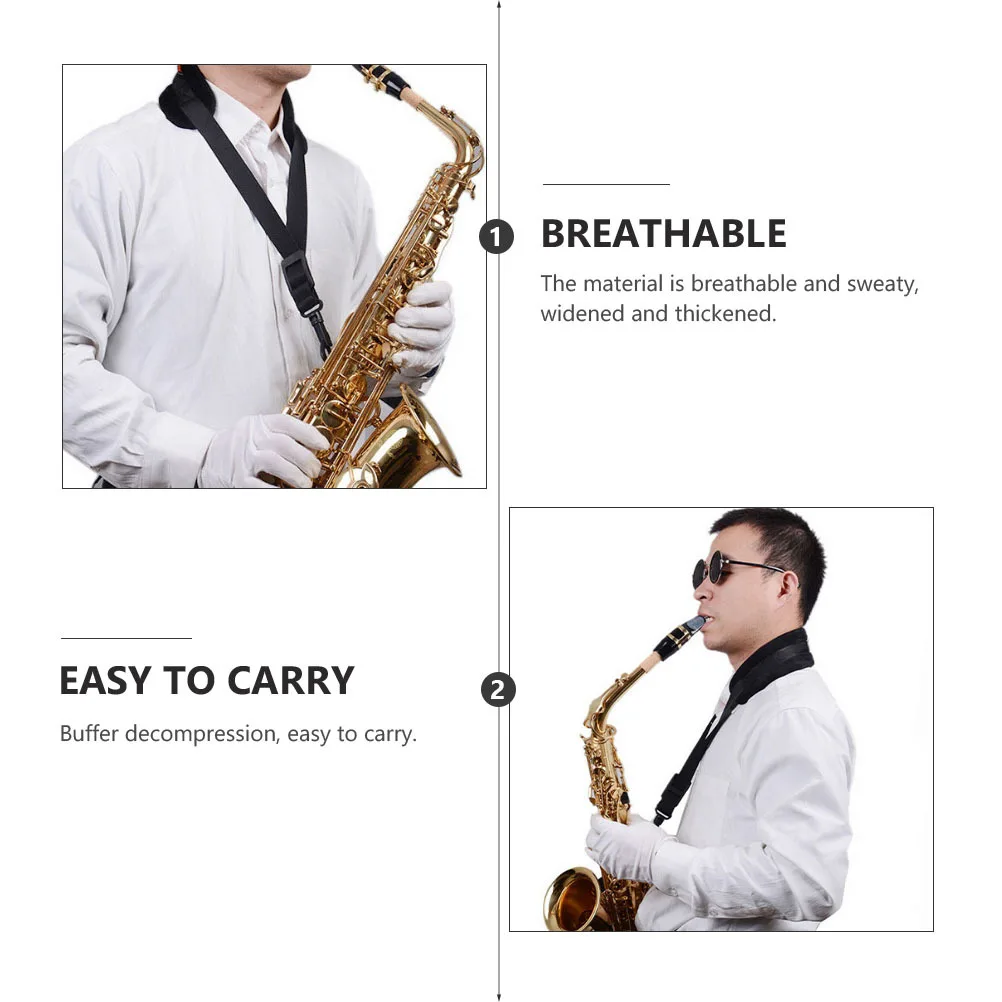 توسيع الساكسفون حزام تنفس سميكة النايلون الكتف تسخير خياطة قوية سهلة الحمل الساكسفون الملحقات العالمية