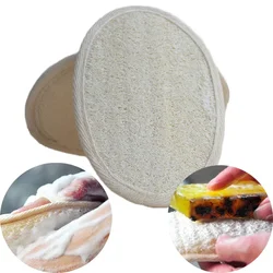 Oval Natural Loofah Bath Body Shower Sponge Scrubber Pad Loofah Luffa Bathing Massage Exfoliator Washing Pad Bathroom Supplies