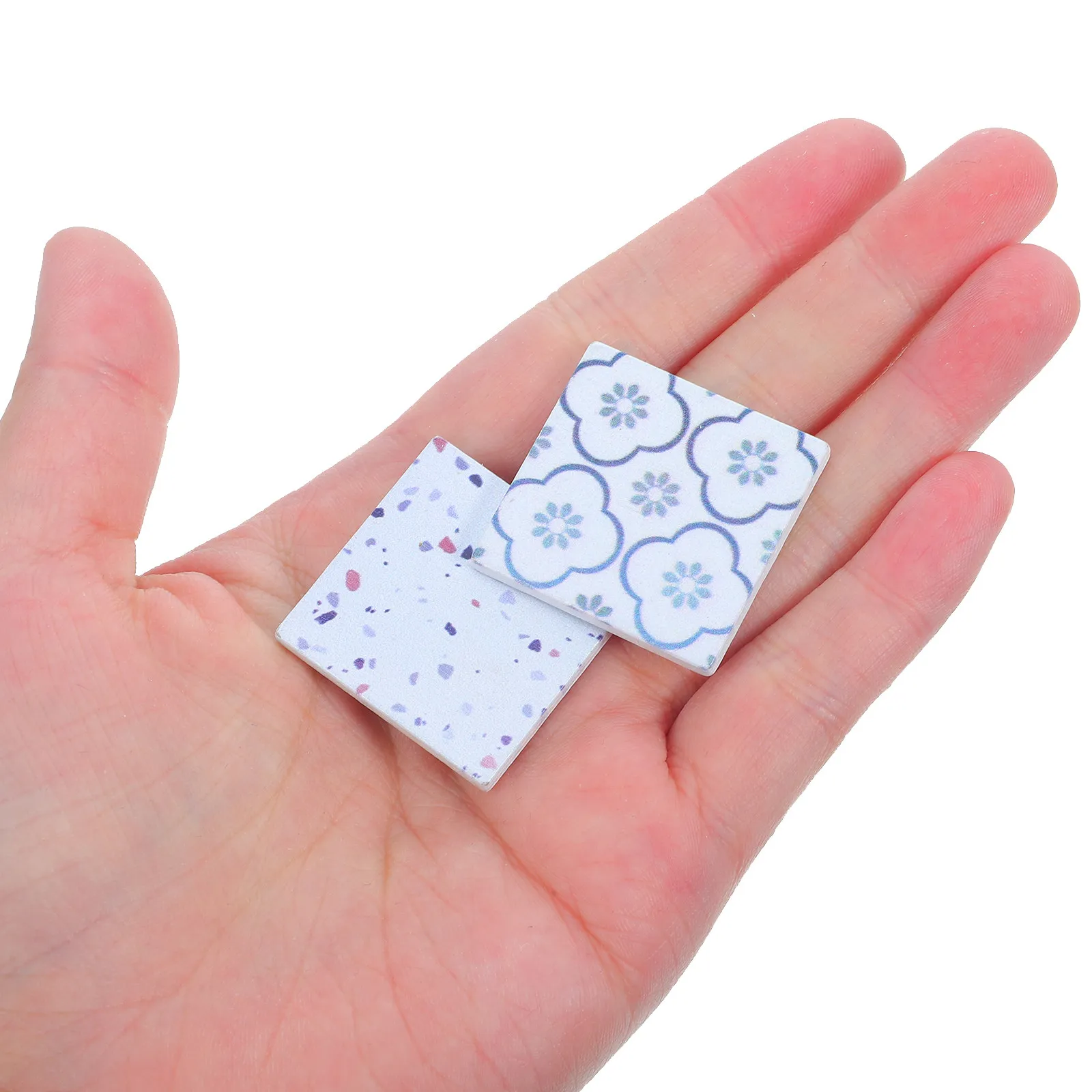 

60Pcs Dollhouse Flooring Miniature Wood Tiles 1 12 Scale Self Adhesive Hardwood Floor Sheets for Craft Room Decor
