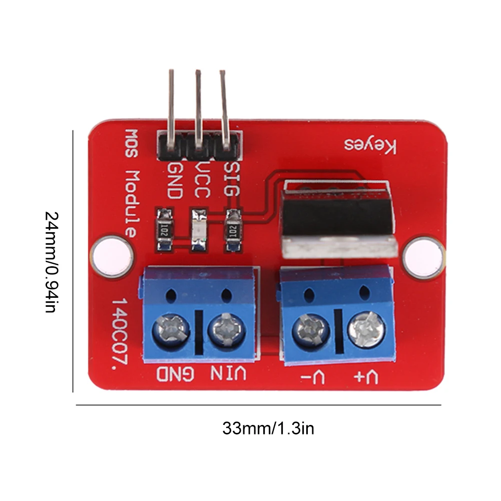 Модуль привода IRF520, 0-24 В, верхняя кнопка Mosfet, модуль драйвера, регулировка ШИМ для Arduino MCU ARM Raspberry Pie