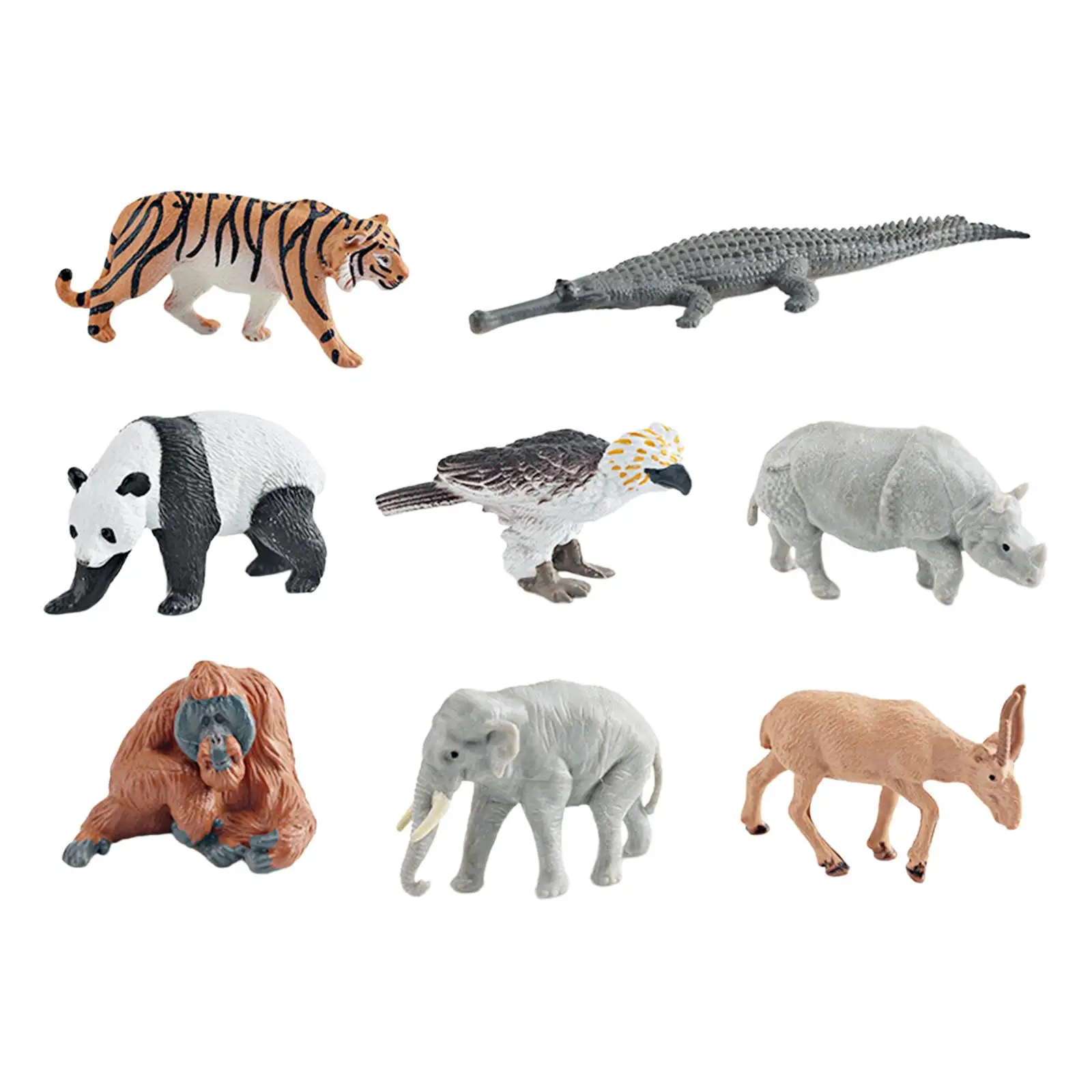 8Pcs Animals Figures Toys Valentines Day Gifts for Kindergarten Party Favors