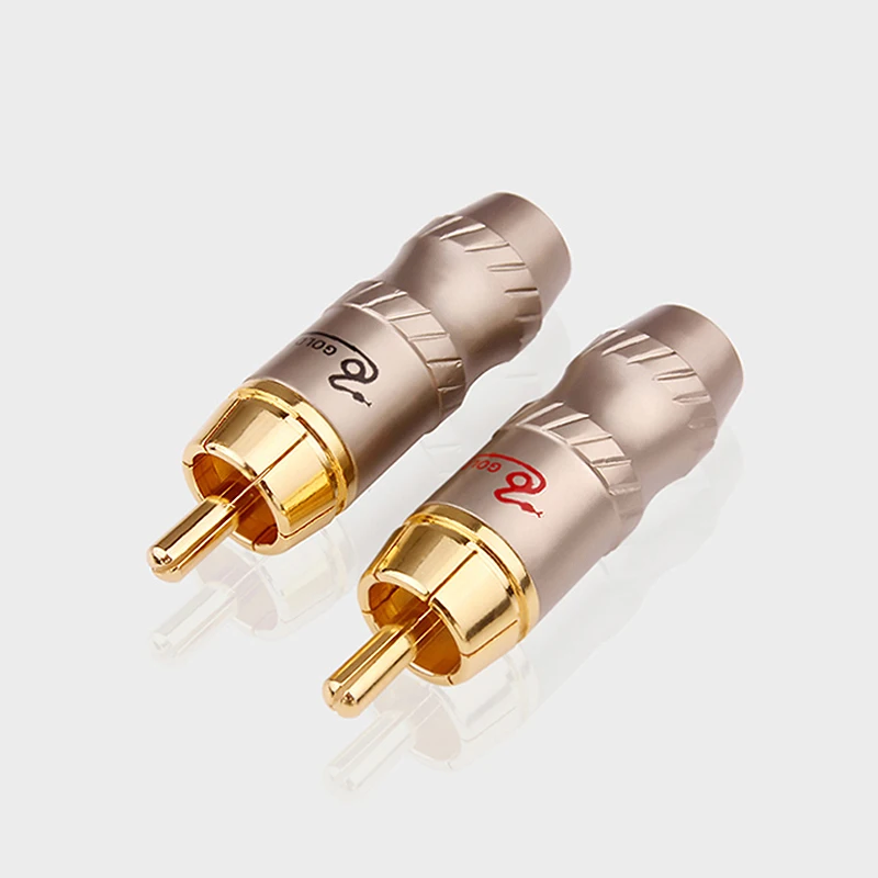 1pcs high quality Soldering RCA Plug Jack Connector Speaker Audio Output/Input Adapter Plug Gold plated Video connector jack