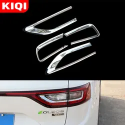 Car Chrome Rear Tail Lights Protection Trim Rear Lamps Cover Sticker Fit for Renault Koleos Samsung QM6 2016-2021