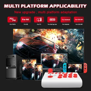 Wireless Arcade, Y02, Joystick for PS4, PS3, Xbox One, Switch Oled, Android, IOS, wire, Street Fighter, Macro, Turbo function 12 Main Sales Drop Control - №5