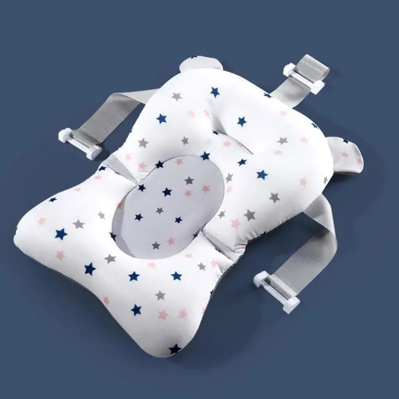 Baby Bath Seat Support Mat Infant Anti-Slip Soft Comfort Body Cushion Foldable Baby Bath Tub Pad Chair Newborn Bathtub Pillow - view 2