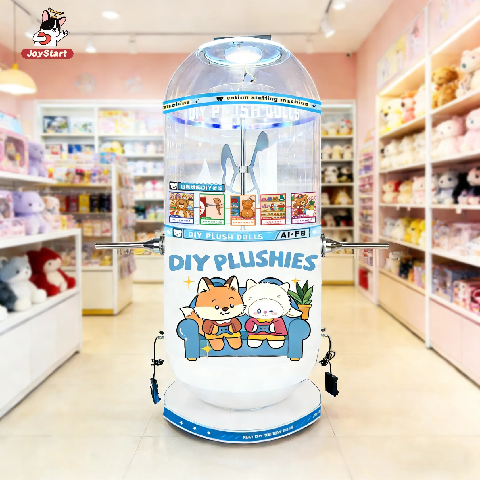 Two-Person Operation Simultaneous Filling Plush Toy Machine PP Cotton Handcraft Specialized High-Efficiency Cotton Filler