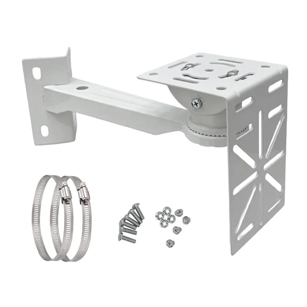 30cm Stainless Steel Flexible Camera Wall Mount Adjustable Ring Design for Security Cameras on Pipes Posts Outdoor Use