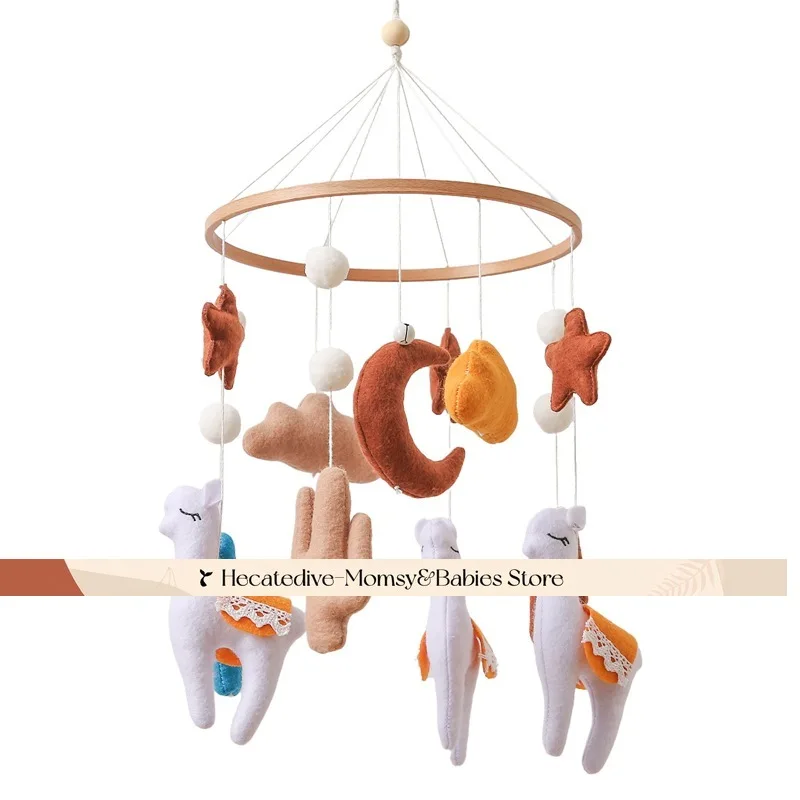 【Must Have】 Chocalhos e celulares para bebês, brinquedos educativos de alpaca de desenho animado, conjuntos para recém-nascidos, mini decorações de animais macios, coisas para bebês
