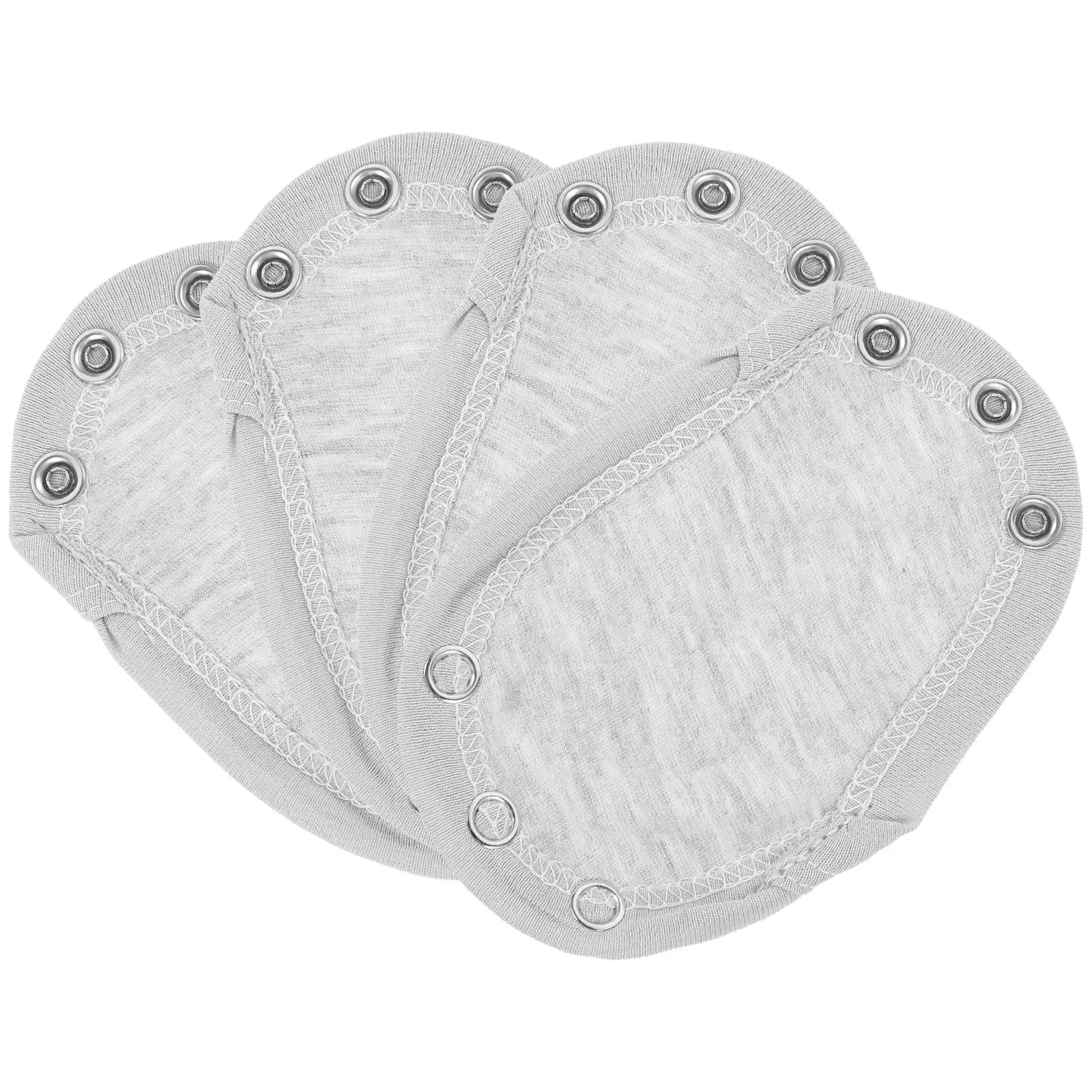 

4 Pcs Baby Bodysuit Extender Snaps Double Layered Comfortable Soft Cotton Jumpsuits Extend Snap Buttons Toddler Girl Boy