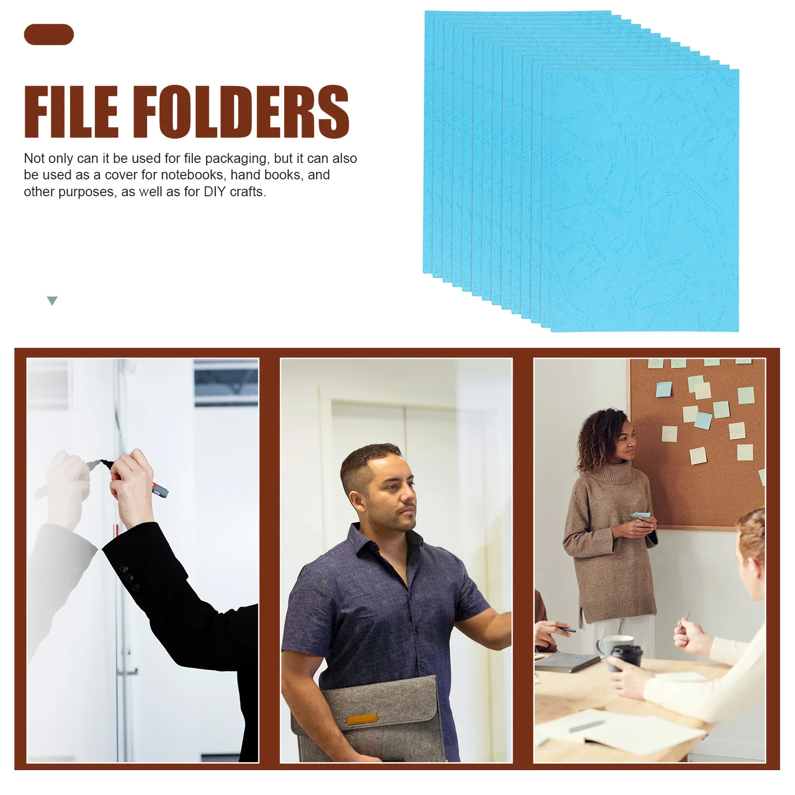 

100 листов обломок для переплета документов формата А4, набор бумажных чехлов для контрактов, большой емкости, офисный, школьный, домашний переплет для презентаций