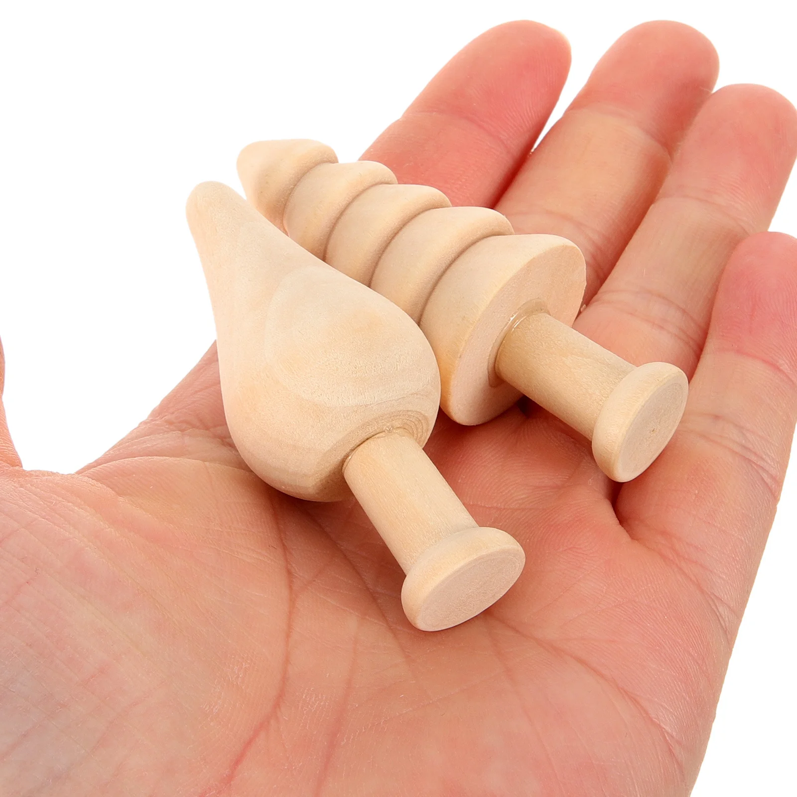 

20Pcs Unfinished Wooden Tree DIY Craft Supplies for Creative Home Desktop Christmas Decorations Unfinished Wood Christmas Trees