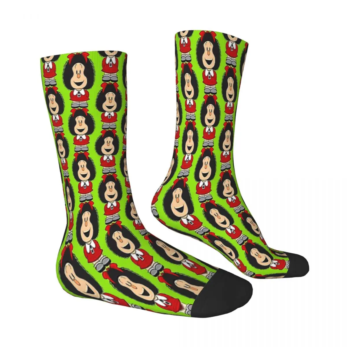 Fans Mafalda Cute Girl Socks Male Mens Women Spring Stockings Printed