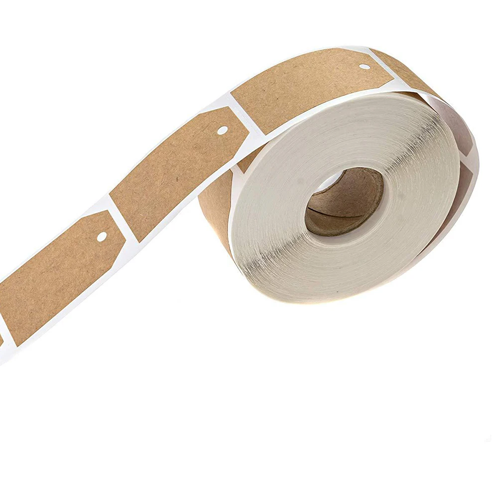 

Kraft Paper Label Sticker Self Adhesive Blank Classification Tag Sticker For Office School Library Logistics File Folder