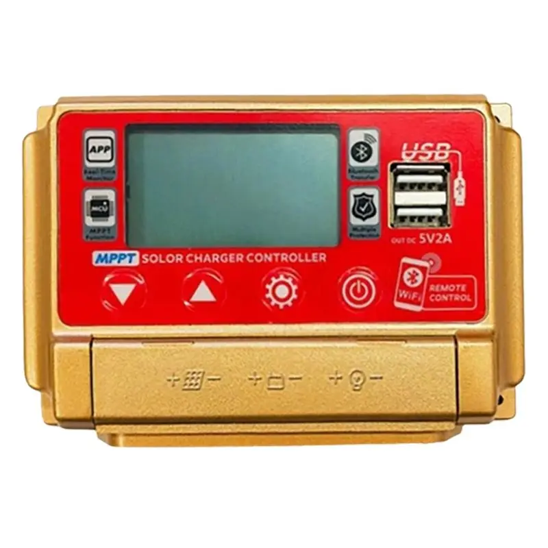 AT63-12/24V MPPT Solar Charge Controller Wifi Bluetooth Solar Panel Battery Smart Regulator