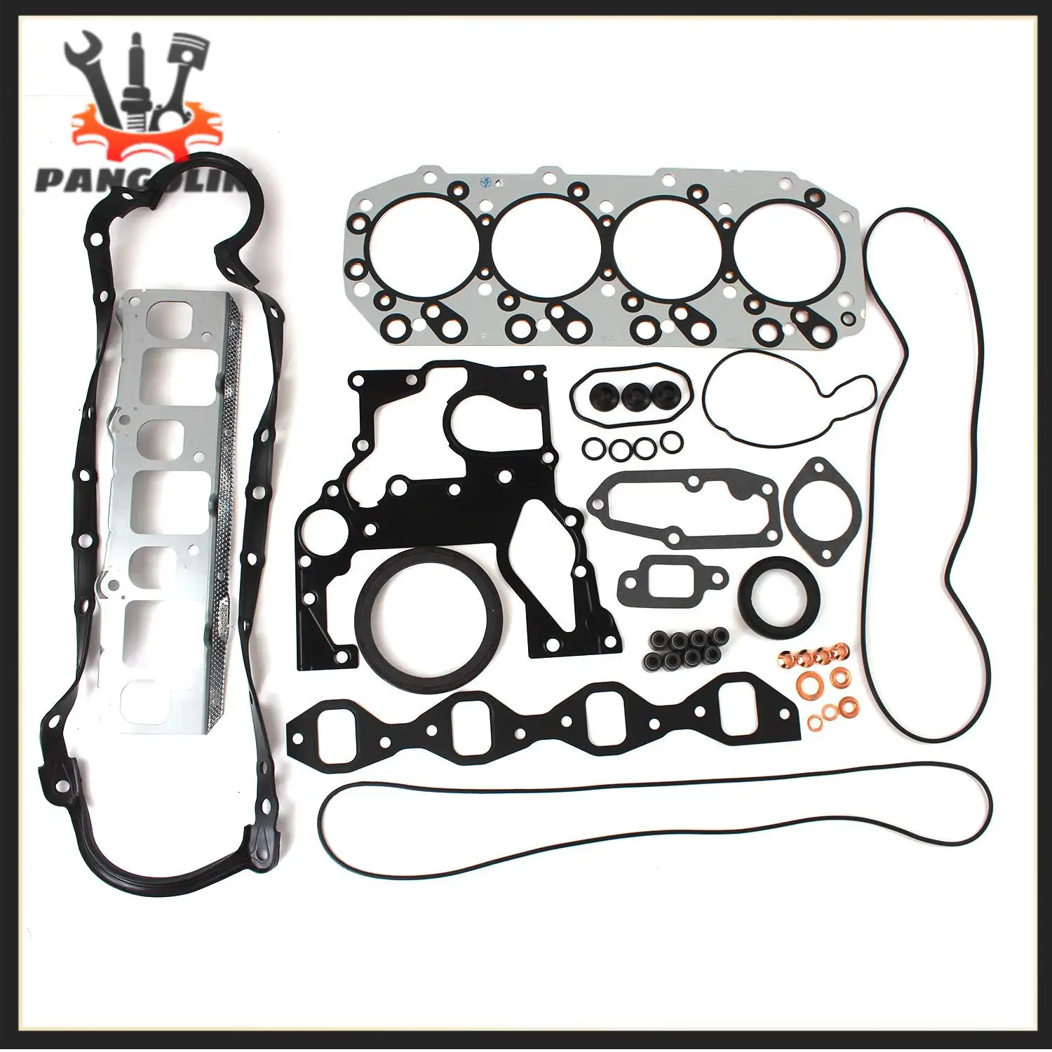 

4JB1 4JB1T Engine Overhaul Gasket Kit Z-5-87810-457-2 Z-5-87812-706-1 For Isuzu PickUp NKR NHR Truck Bobcat 843 Kato Excavator