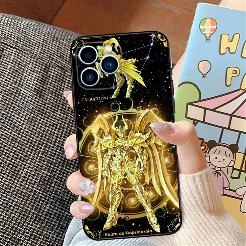 Saint Seiya Knights of the Zodiac For iPhone 15 13 14 16 Pro Max XS XR X Case For iPhone 11 12 16 Pro Max Plus Mini Cover