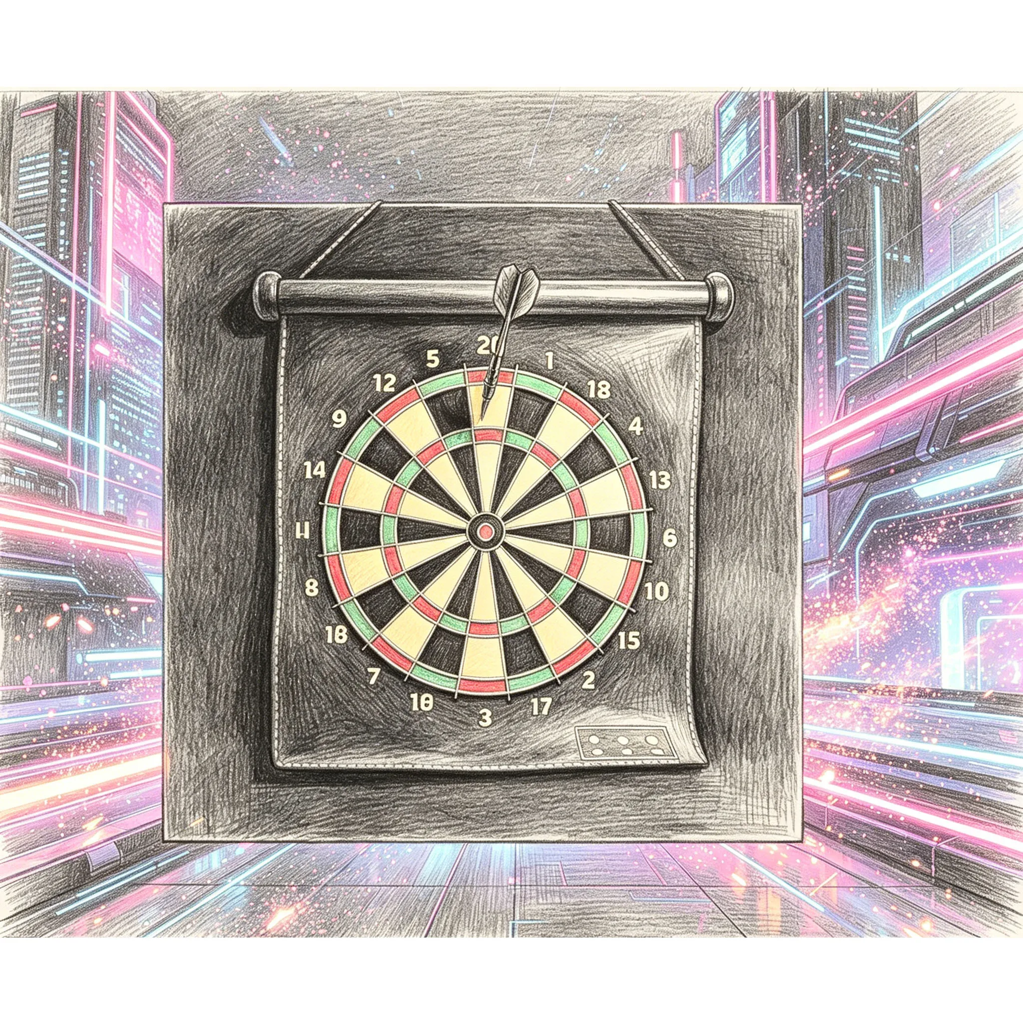 Magnetic Dart Board (Dart Game) Darts Prediction Stage Magic Tricks Chose The Selected Card Magie Illusion Gimmick Props Comedy