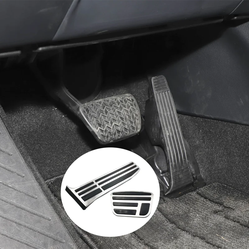 

For Lexus LM350h 500h Toyota Alphard AH40 2024 2025 Stainless Steel Accelerator Pedal Anti-Slip Sleeve Brake Cover Pad Car Parts