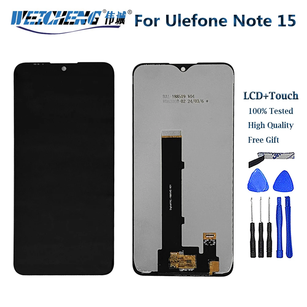 

ЖК-дисплей в сборе для Ulefone Note 15, замена для Ulefone Note 15, оригинальный протестированный ЖК-экран Note15