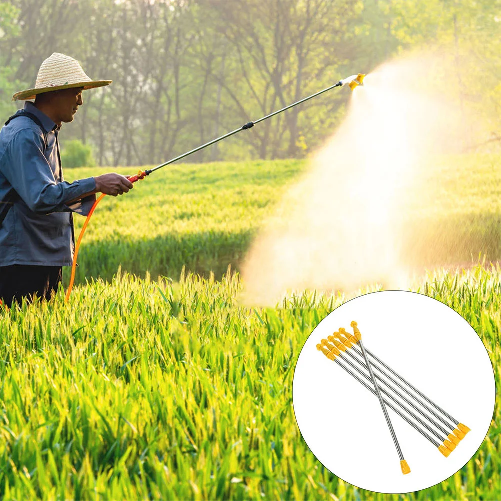 

8Pcs Stainless Steel Spray Wand Multi Purpose Retractable Extension for Garden Sprayer Heavy Duty Long Reach Agricultural Tool