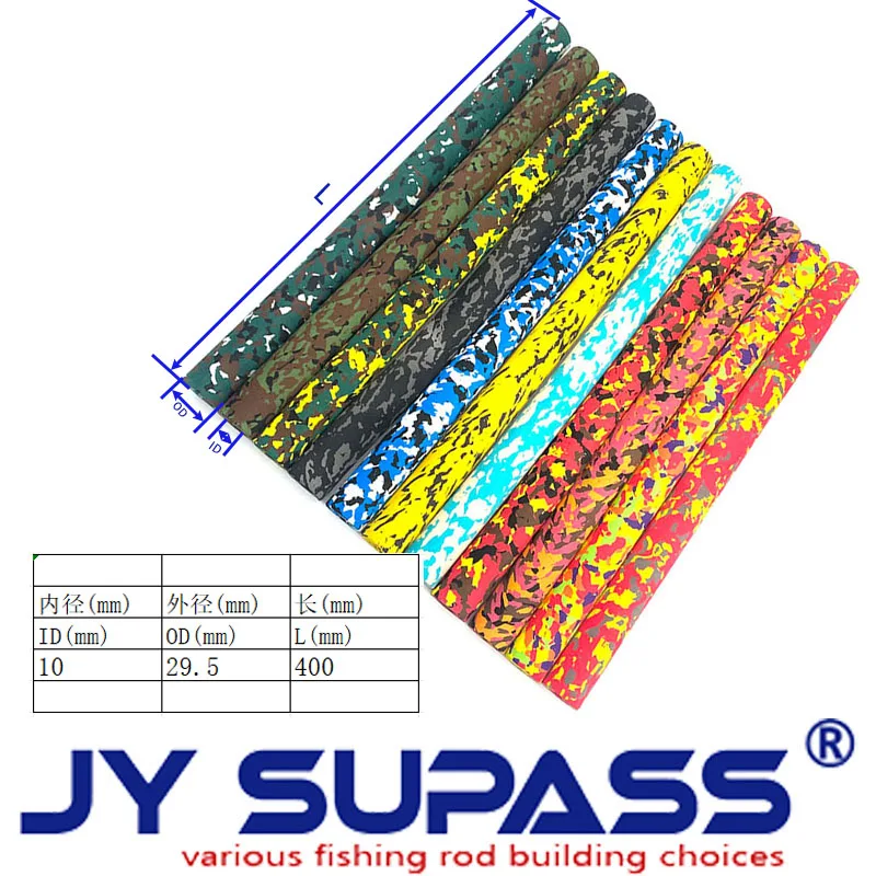 JY SUPASS  Camo Handle fishing rod custom Handmade Grips  for rod building camo EVA grips wholesale