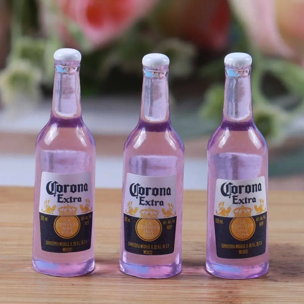 3pcs Simulation Wine Bottle Model Mini Wine Miniature Miniature Beer Bottle Beer Model Mini Wine Bottle DollHouse Decoration