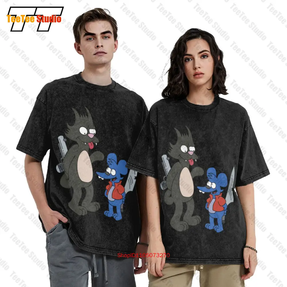 Itchy Scratchy Sport Vintage Oversized T-Shirt FT7A
