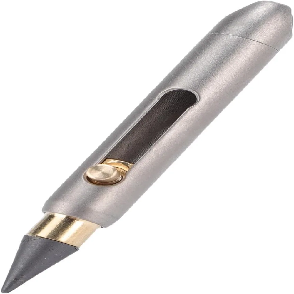Titanium Alloy Mini Pencil Portable Replaceable Tip Replaceable Tip Pen Mini Size Erasable Keychain Portable Pencil Outdoor Use