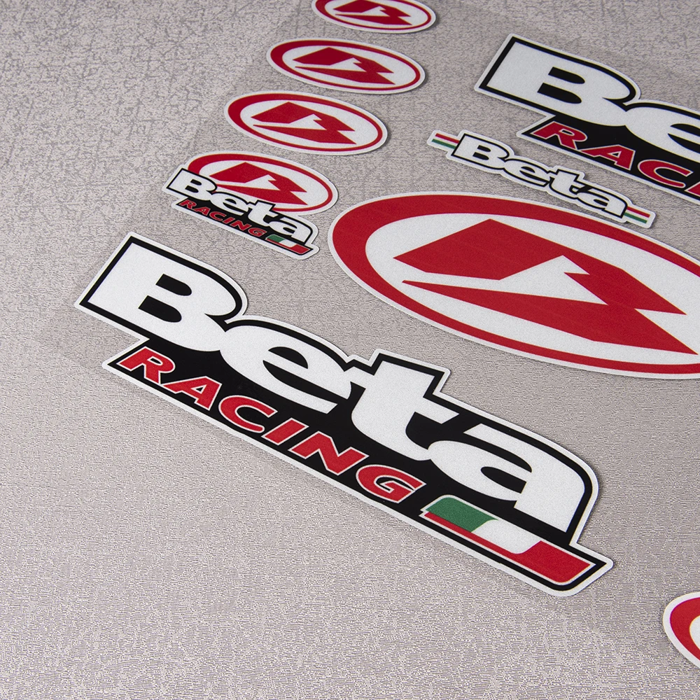 Reflektierende wasserdichte 12-teilige Beta Racing Aufkleber Motorrad Auto Aufkleber Vinyl Grafik Kit selbstklebende Fensterdekoration – Detail 7