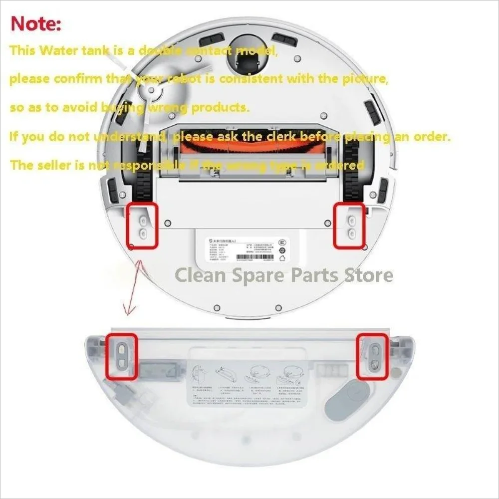 Tanque de água eletricamente controlado para xiaomi mi mop 2 pro, 2 lite, mjst1s, mjst1shw, robô aspirador de pó, acessórios eletricamente