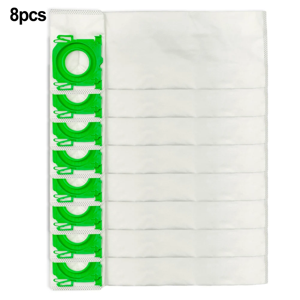 Bolsas de polvo para limpieza interior de uso doméstico, bolsas de vacío de alta eficiencia, paquete de 8 bolsas de vacío, colección eficiente de polvo, tela no tejida
