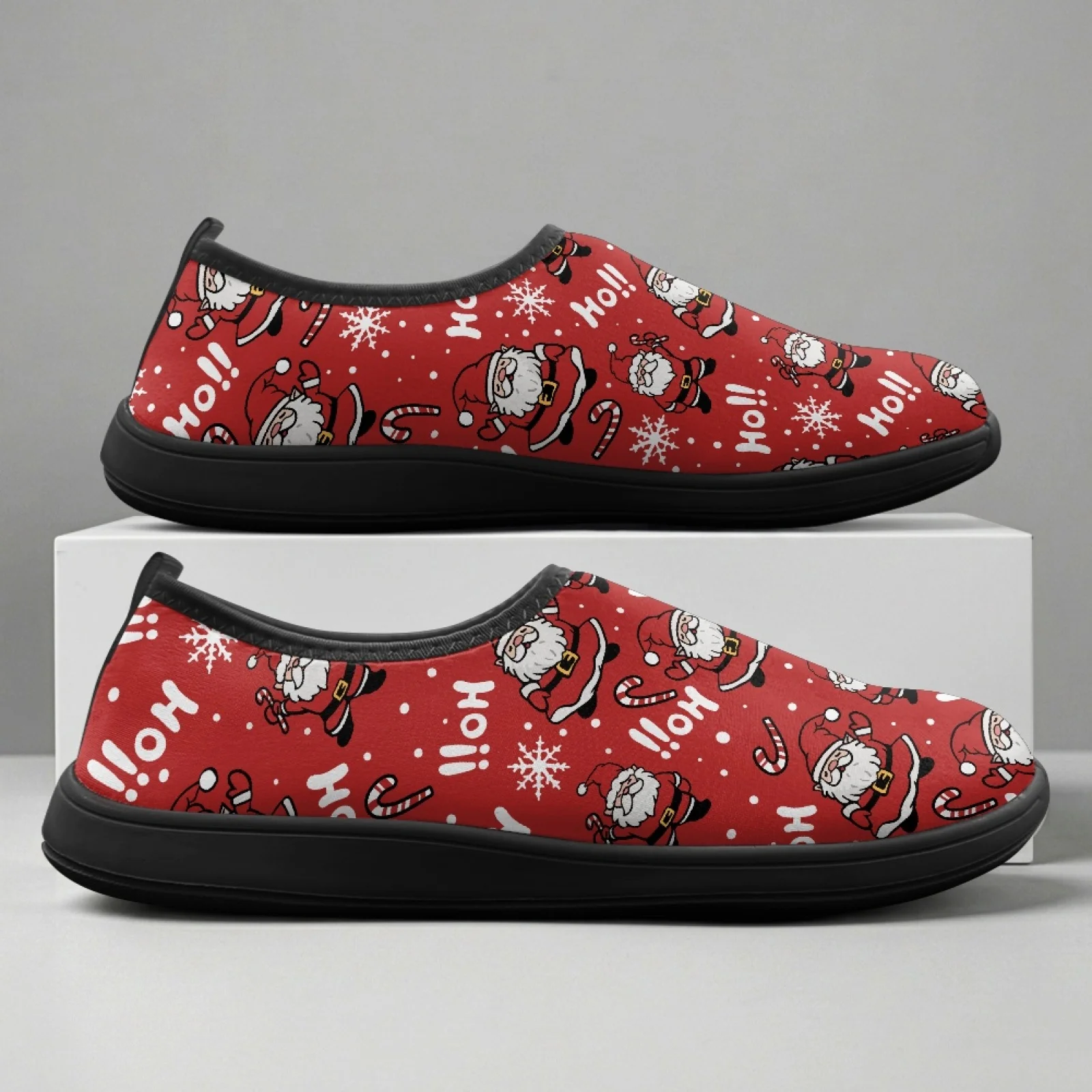 PENSTROLL Santa Claus 2026 New Wide Toe Zero Drop Shoes for Men Polyester & EVA Barefoot Minimalist Shoes Casual Shoes