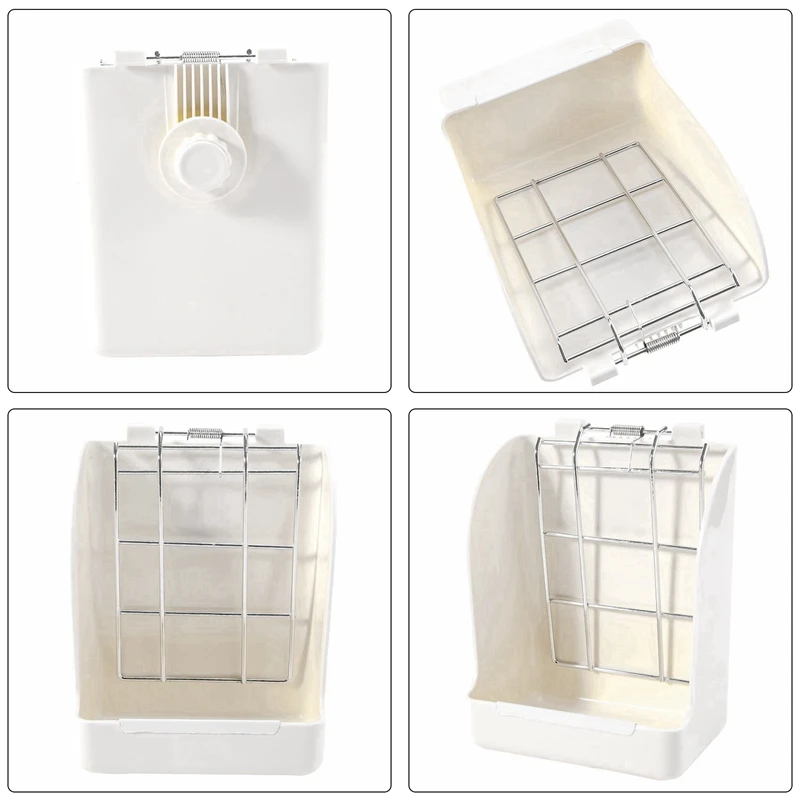 إطار العشب رف تغذية القش للخنازير غينيا ، شينشيلا ، حامل الوجه الثابت ، سلة العشب ، 4X