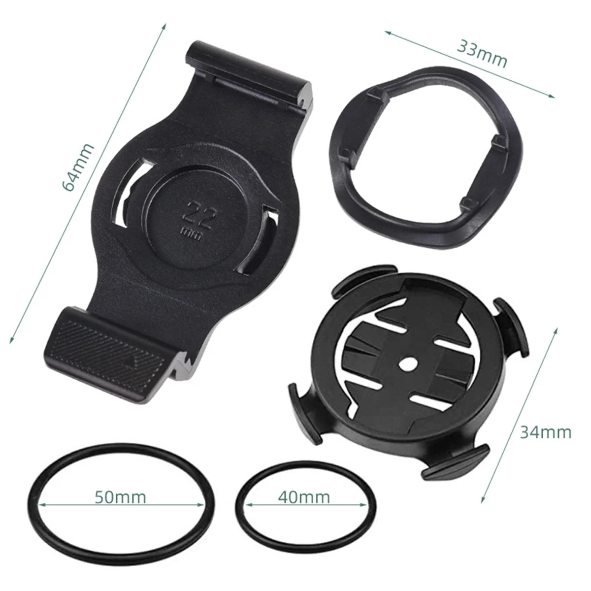 

ABMW-26mm Bicycle Computer Stopwatch Holder Bike Speedometer Stand Bike Mount Watch for 5x, 5x Plus