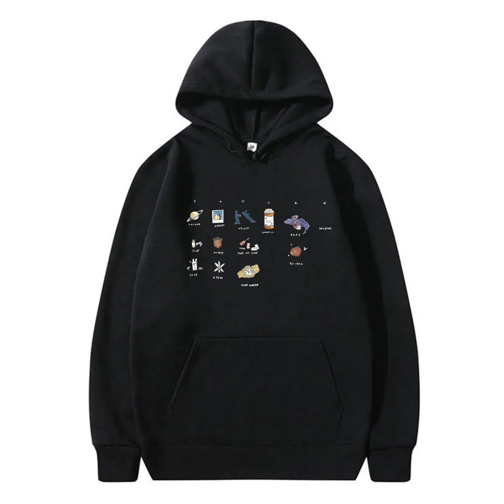 

SZA 2024 New Music Saturn Hoodies Men Women Clothing Harajuku Pullovers Fashion Hip Hop Casual Long Sleeve Sweatshirts Fans Gift