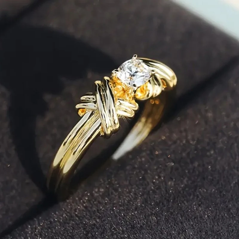 Women's Modern Fashion Cross Shape Statement Ring, Gift