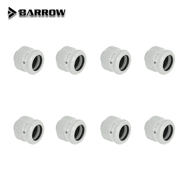 8pcs/lot BARROW Hand Compression OD12/14/16mm Hard Tube Fitting Water Cooling Metal Connector Fitting G1/4'' Thread TEPG Acrylic