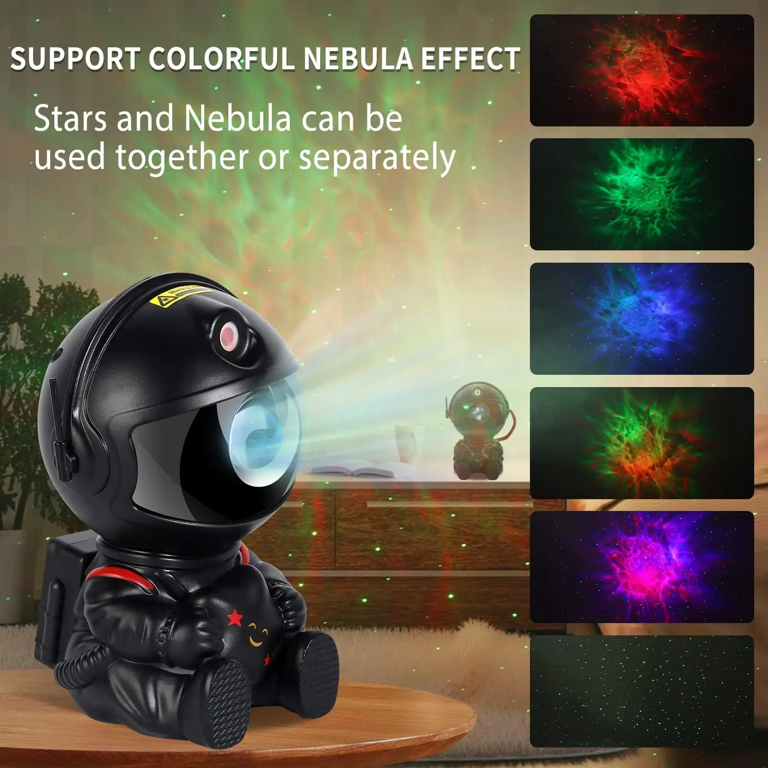 Astronaut Galaxy Projector Star Projector Nebula Galaxy Night Light with Remote for Home Bedroom Ceiling Decorative Kids Gifts