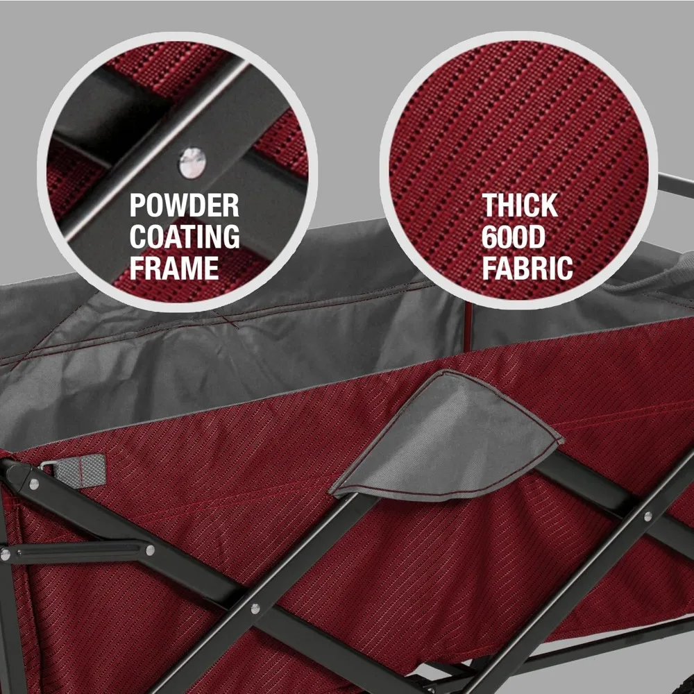 عربة أدوات ذات لونين للمغامرات الخارجية والرحلات العائلية