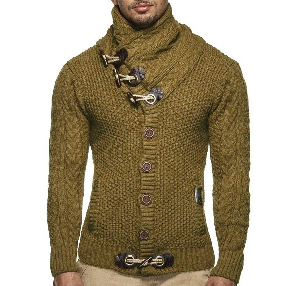 

Comfortable Cardigan Sweater Skin-friendly Stylish Sweater Coat Knitted Button Hand Wash