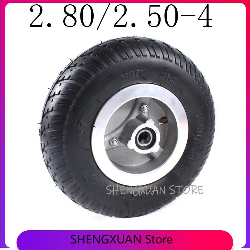 

Good Quality 2.80/2.50-4 Tire Solid Wheel 9 Inch for Electric Scooter Trolley Trailer and Wheelchair Hand Truck