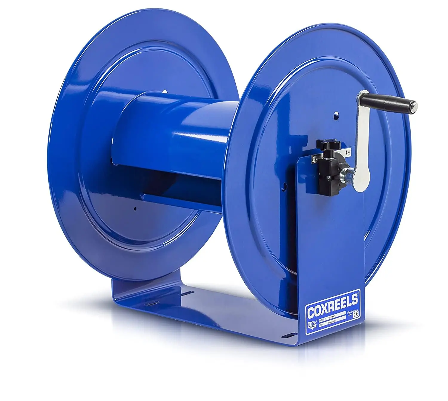 Coxreels V-117-850 Hand Crank Steel Hose Reel, V-100 Series, 1 ½” X 50’ – Easy To Use Compact Design – Heavy Duty Steel